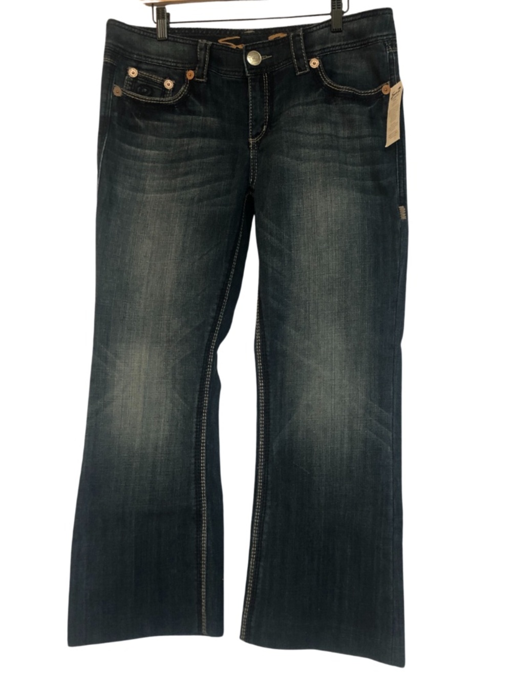 Seven7 Boot Cut Jeans Women's Size 31 Dark Wash Stretch Denim NWT